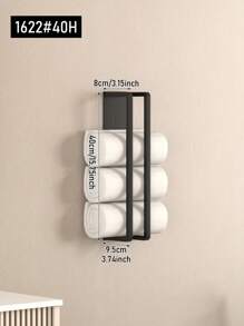 1个卷曲毛巾壁挂式毛巾架，浴室毛巾收纳架，节省空间的金属毛巾架，用于存放小毛巾，浴室配件，家居收纳整理浴室用品浴室工具