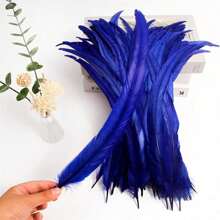 100PCS Rooster Tail Feathers 25-30cm /10-12 Inch Carnival Party Performances Stage Costume Decoration DIY Headwear Feathers Wedding Decoration Headwear Feathers - Multicolor - View 15