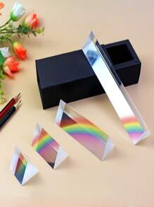 1 Stück Prisma Glas-Optikspektrum-Reflektor, Physik-Wissenschafts-Prisma für Bildung, geeignet als Geschenk, Hobby, Schulunterricht, Fotografie-Requisite und Filmaufnahmen