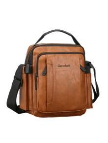 男士 PU 皮革单肩包、休闲斜挎包、多功能商务手提包 - 彩色 - 查看 1