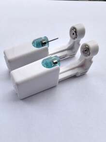 1-24pcs Disposable Sterile Ear Piercing Kit, Cartilage Tragus Helix Piercing Gun No Pain Piercer Tool Machine Set Stud Jewelr