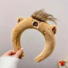 1 Diadema de peluche de delfín lindo - Diadema de terciopelo de unicolor para vestirse, adecuada para lavarse la cara, juegos de roles de fiesta, accesorios con tema animal, carnaval/fiesta de cumpleaños, decoración del hogar/baño, decoración de otoño, regreso a la escuela