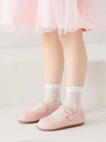 5 pares/10 pares de calcetines de encaje para niñas, calcetines de malla con volantes y boca de burbuja blancos finos hasta el tobillo, calcetines de princesa Lolita para volver al colegio