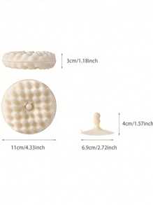 3D Honeycomb Dishwashing Sponge Set - Polyurethane Double-Sided Scouring Pads For Kitchen Cleaning With Suction Cup - 1 Set - Multicolor - View 3