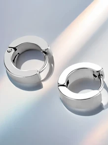 2 Pcs Custom Classic Glossy Punk Earrings Accessories Anniversary Birthday Party Jewelry Gift Hypoallergenic - Multicolor - View 8