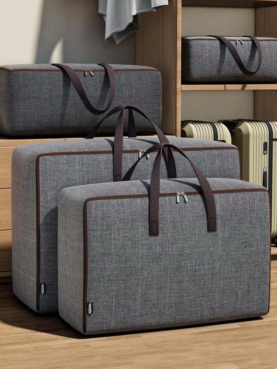 1pc Large Capacity Waterproof Oxford Fabric Laundry & Bedding Moving Storage Bag