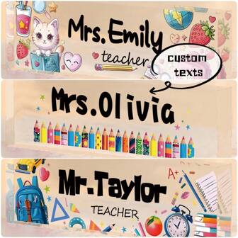 1pc,Personalized Desk Name Plate, Stars And Moon Elements,Custom Acrylic Glass Name Plates For Desks, Office Desk Decor Nameplate, Desk Accessories, Teacher Boss Coworkers Employee Appreciation Gift (Engraved Flower 1),Custom Gifts, Decor Birthday Graduation,Multi-Functional,Adjustable, Ornamental,Reusable,Exquisite,Adorable,High-Quality,Modern,Colorful,Cute,Comfortable,Stylish,Custom,Personalized,Unique,Ideal Gifts For Him,Ideal Gifts For Her,Boyfriend,Girlfriend,Dad,Mom,Family,Friends,Son,Daughter,School Students,Office,Tea Room,School,Home,Home Refresh,Slow Summer Living,Customized Signs & Plaques,Home Refresh,Christmas Gift Supplies