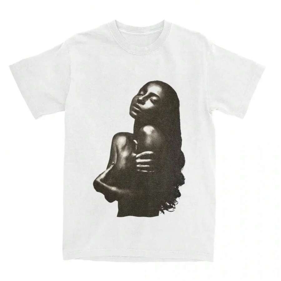Humor Love Deluxe S-Sade World Tour T Shirt Men Women Cotton Tee Shirt Clothes Summer Top Graphic Clothes Sweet Fashion - 白色 - 查看 1