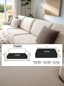 1 szt. Elastyczny wodoodporny pokrowiec na sofę żakardową, pokrowce na sofę modułową, odporne na zużycie, rozciągliwe pokrowce na sofę, zmywalne, miękkie pokrowce na poduszki na sofę, antypoślizgowe pokrowce na meble, pokrowce na sofę dla zwierząt