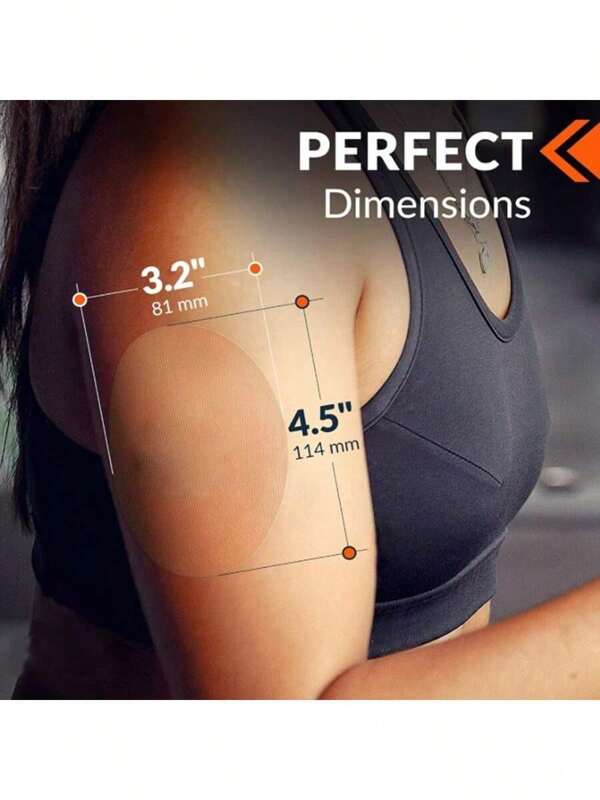 Waterproof & Sweatproof Sensor Patches - Breathable Adhesive Overpatch Tape For Freestyle Libre, Secure Fixation For Sports, Running & Climbing, No Residue & Invisible Protection
