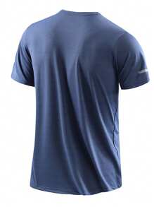 Sports&Outdoor T-Shirts Men Outdoor Apparel Spring And Summer Clothing Active Tops Short Sleeve Daily&Casusl Running&Workout Comfortable Loose Tennis & Golf Hockey Equestrian - Grey - View 2