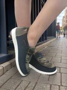 Kids' & Teenagers' Camouflage Casual Sports Shoes, Lightweight And Adorable, Perfect For Outdoor Walking