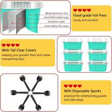 Disposable Food Containers - Azul ciano - Visão 4