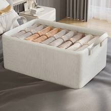 1 stuk bureau-organizerbox, opvouwbare opbergmand van bamboevezels en staal, geschenkdoos, opbergmand voor kleding/speelgoed/snacks, badkamerdecoratie, zomer, terug naar school