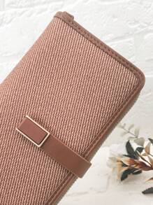 Women Long Wallet Fashion Mini Handbag Phone Purse Exquisite Patchwork Contrast Animal Print Texture PU Leather Multi-Function Zipper Phone Wallet Large Capacity Card Holder Pouch Wallet Purse Wallet