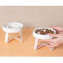 Keramische Slow Feeder Bowl, Verhoogde Katten/Hondenliefhebber Cadeau En Hond/Kattenmoeder Liefde Huisdier Voedsel & Waterbak Voorkomt Verstikking, Keramische Schaal Voor Kattenliefhebber En Kattenmoeder Liefde En Hondenliefhebber En Hondenmoeder Liefde