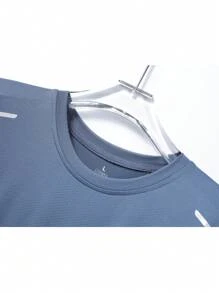 5pcs Quick Dry Breathable Men Trekking Fishing T-Shirt Soft Elastic Outdoor Sport Short Sleeve Shirts, Summer