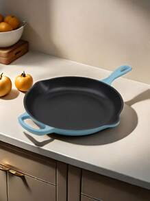 1 件 27 厘米铸铁搪瓷煎锅，不粘炉灶兼容煎锅