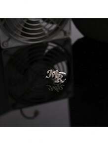 Customized Engraved Stainless Steel Cufflinks - Elegant Double Initial "Mr. & Mrs." Design, Ideal For Couples, Perfect For Valentine's Day Gift And Daily Work Accessory - Multicolor - View 7