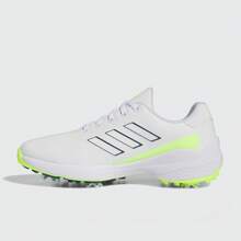 Adidas Men's Comfortable Versatile Golf Sports Sneakers - White - View 2