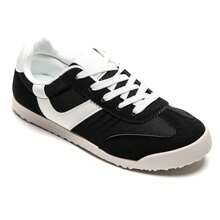 Fashionable Versatile Casual Flat Sneakers For Everyday Wear - Black - View 2