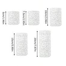 5PCS White Plaster Gauze Bandage Roll For Art Projects, Belly Casting, Mask Making, Sculpture, Body Casting, Craft Projects, Landscape Texture Painting And More