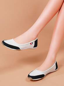 Zapatos planos simples para mujer, cómodos con suela blanda y talla grande, bestsellers con diseño transpirable y antideslizante, nuevos zapatos cómodos para caminar de unicolor para primavera/verano