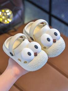 幼儿防撞木屐拖鞋，室内软底婴幼儿男女童木屐，1-3岁 - 白色 - 查看 5