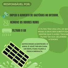 3 Filtro Geladeira Antiodor Consul Bem Estar Crm45 Crm55 - Verde Limão - Visão 2