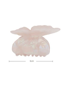 1pc Cute Street-Style Vintage Palace Elegant Acrylic Hair Claw With Double Layer Wings, Gentle Elegant For All Seasons - Multicolor - View 6