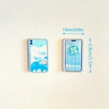 5/10/15/20pcs Miniature Fake Smartphone, Mobile Phone Model For Doll House Decoration, Mini Simulation Shop Display, Micro Landscape Decor