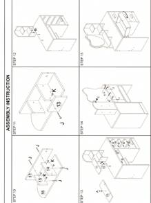Tocador Multifuncional con Espejo y Cajones de Almacenamiento - Blanco - Ver 6