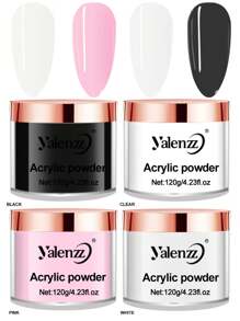 Nail Crystal Powder Powder White Translucent Nude Crystal Powder 3-In-1 Acrylic Powder. - Multicolor - View 1