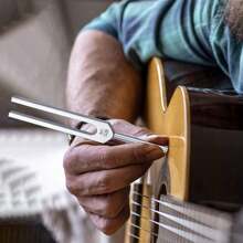 432Hz / 528Hz Chakra Tuning Forks With Resonant Box And Mallet Perfect For Sound Therapy Yoga Meditation And Relaxation - Silver - View 3