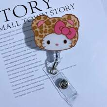 Sanrio 1 Sanrio Hello Kitty And Friends Acrylic Scalable ID Badge Clip - Durable PMMA Material, Cartoon Character Design, Suitable For Doctors, Nurses, And Teachers (Style And Color Random)