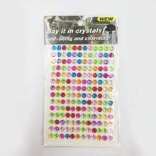 1-5sheets Colorful 3D Gem Stickers Glitter Sparkle Crystal Sticker For Tear Face Eyebrow Eyes Makeup Earrings Ear Ring Nail Rhinestone Stickers