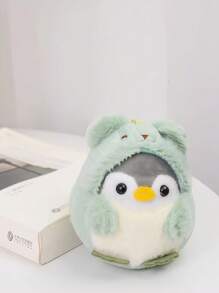 1 件可爱的 10 厘米/3.94 英寸布艺企鹅钥匙扣装饰，超柔软泰迪熊企鹅服装，完美的生日礼物，情人节
