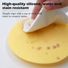 1/2/6pcs Macaron Colored Silicone Cup Lid - Heat-Resistant, Dustproof, Food Safe Circular Lid, Suitable For Tea And Water Cups, Very Suitable For Household Use