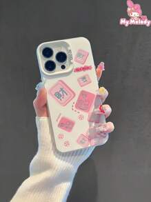 Sanrio Etui na iPhone'a w stylu retro komiksowym Hello Kitty/My Melody dla dziewcząt, nastolatek i uczennic, wzór Y2K, urocze etui ochronne z kreskówek, odporne na upadki, odporne na wstrząsy, odporne na zarysowania, lekkie, dopasowane, styl kawaii, popularne akcesorium do telefonu, niezbędny przedmiot, codzienne użytkowanie, szkoła, podróże, zakupy, kawiarnia, prezent urodzinowy, urocze etui na telefon dla młodych kobiet i nastolatek