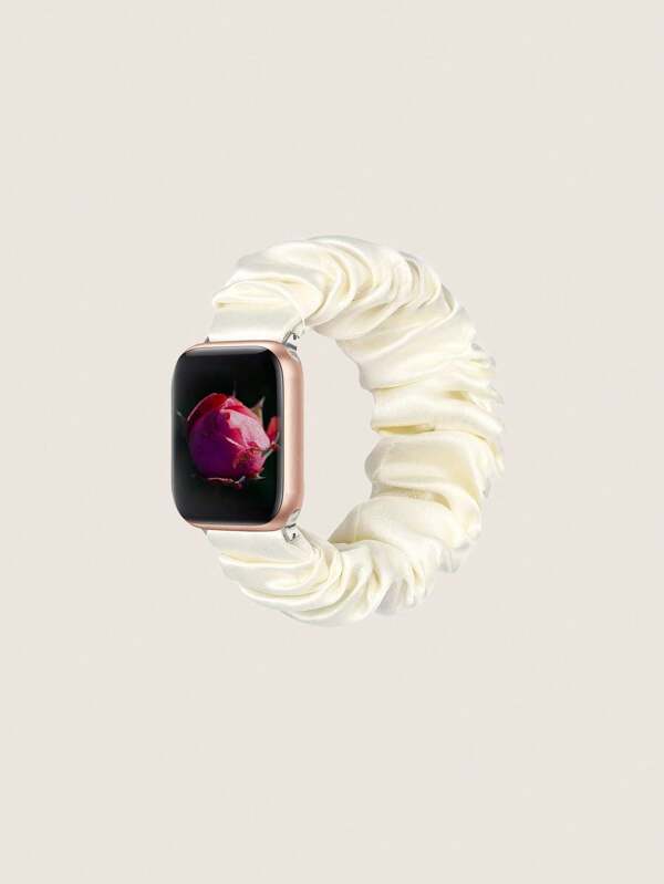 1 pieza Correa de reloj de piel sintética blanco lechoso compatible con Apple Watch 49mm 45mm 44mm 42mm 41mm 40mm 38mm, compatible con Apple Watch Series Ultra/SE/8/7/6/5/4/3/2/1