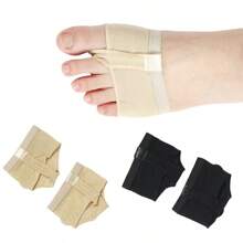 1pair Of Men's And Women's Belly Dance Shoes With Thin Fiber Elastic Clip Toe Latin Ballet Shoe Front Pads - Multicolor - View 9