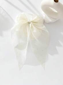 1pc Oversized Bowknot Design Hair Clip Barrette, Summer New Style Hair Accessory