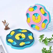 Dog Puzzle Toys Slow Feeder Interactive Increase Puppy IQ Food Dispenser Slowly Eating NonSlip Bowl Pet Cat Dogs Training Game - B-Red - 查看 2