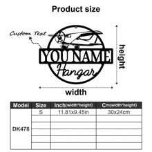 One Custom-Designed Metal Wall Hanging Featuring Airplanes, Helicopters, Fighter Jets, Pilots, And Aviation Themes - Customizable With Name, Date, And Text - Airplane Silhouettes And Cityscapes, Badges And Military Aircraft Gifts, Perfect For Birthdays And Graduations. - Multicolor - View 21