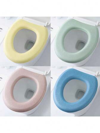 2 pezzi Coprisedile per WC Versatile ComfortPlus - Igienico, Morbido, Facile da Pulire, Set di Tappetini per WC in Nylon Leggero Adatto a Tutte le Stagioni per Decorazione da Bagno e Autunnale