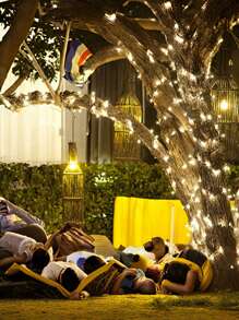 1 件 LED 灯串、闪烁灯仙女灯、派对装饰灯，适用于圣诞节、节日、户外露营 - 彩色 - 查看 3