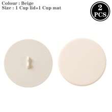 1/2/6pcs Macaron Colored Silicone Cup Lid - Heat-Resistant, Dustproof, Food Safe Circular Lid, Suitable For Tea And Water Cups, Very Suitable For Household Use