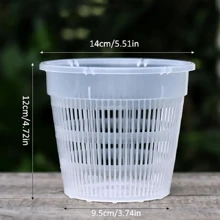 Încărcare 3 buc, ghiveci transparent pentru orhidee cu orificiu de scurgere, ghiveci din plastic respirabil cu fante pentru terasă interioară și exterioară