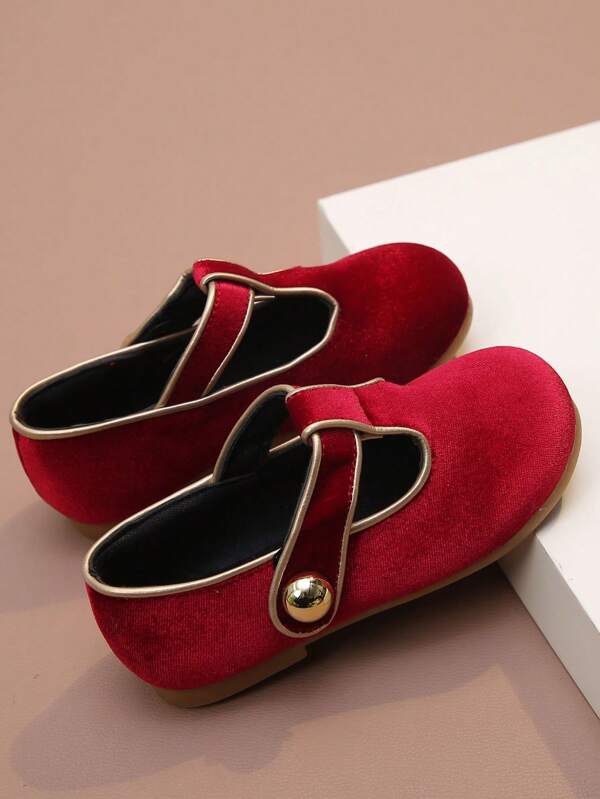 1 par de zapatos tipo mocasín de princesa para niñas, de terciopelo, con suela blanda, transpirables y antideslizantes