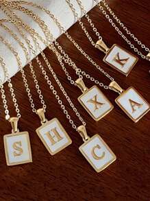 Fashion Letter Necklace Pendant Women's Accessories 26 Letter Accessories - Multicolor - View 3